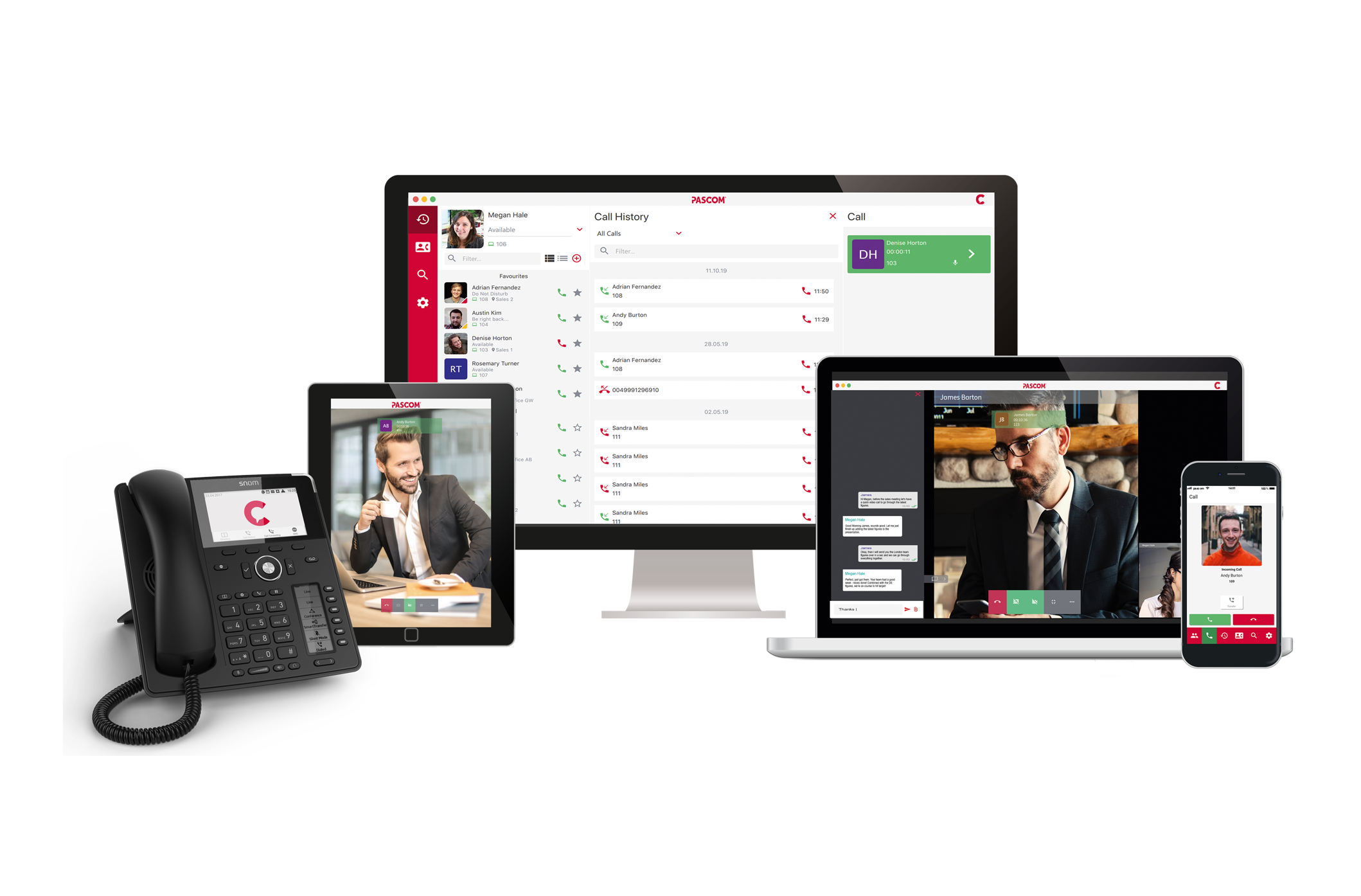 pascom ONE — Cloud-Telefonanlage auf allen Geräten